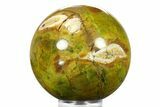 Polished Green Opal Sphere - Madagascar #290925-1